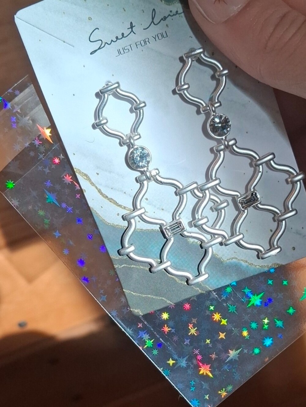 $8 Each Or Bundle 5/$20 White Linked Dangle Earrings
